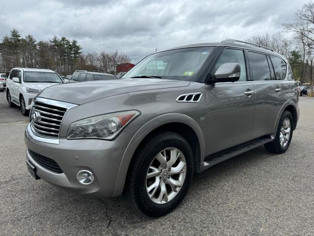 JN8AZ2NC6E9351687 - 2014 INFINITI QX80 GRAY photo 2