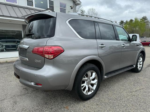 JN8AZ2NC6E9351687 - 2014 INFINITI QX80 GRAY photo 4