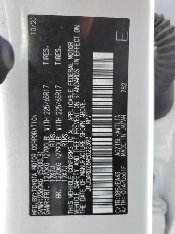 JTJDARDZ8M5022393 - 2021 LEXUS NX 300 BASE თეთრი ფოტო 12