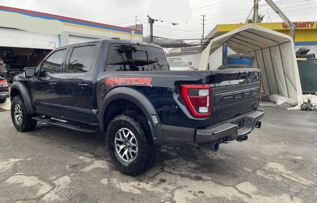 1FTFW1RG7NFA09734 - 2022 FORD F150 RAPTOR BLUE photo 3