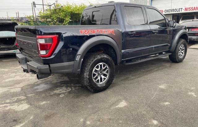 1FTFW1RG7NFA09734 - 2022 FORD F150 RAPTOR BLUE photo 4