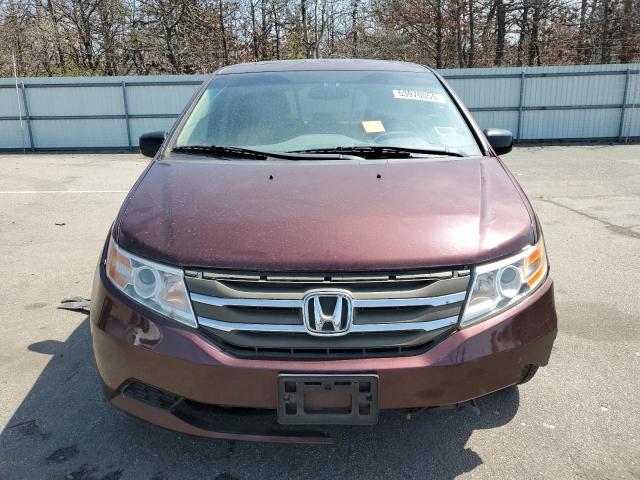 5FNRL5H63CB105139 - 2012 HONDA ODYSSEY EXL BURGUNDY photo 5