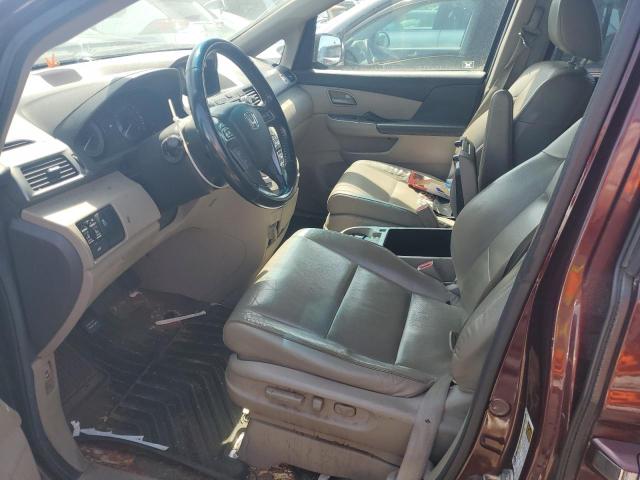 5FNRL5H63CB105139 - 2012 HONDA ODYSSEY EXL BURGUNDY photo 7