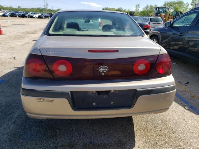 2G1WF52E739252992 - 2003 CHEVROLET IMPALA TAN photo 6