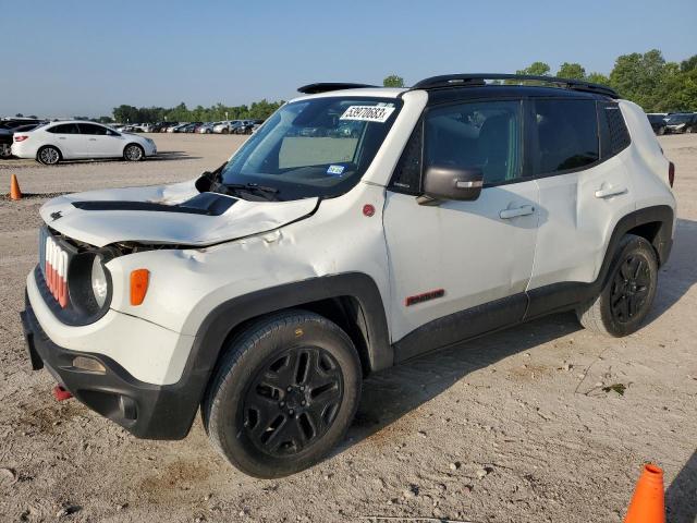 ZACCJBCBXJPH12966 - 2018 JEEP RENEGADE TRAILHAWK WHITE photo 1