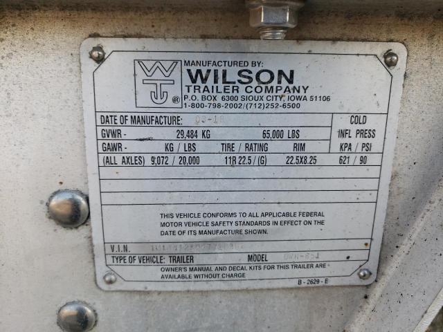 1W14412A6K7716368 - 2019 WILSON TRAILER WHITE photo 10