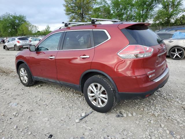 5N1AT2MVXFC782226 - 2015 NISSAN ROGUE S RED photo 2