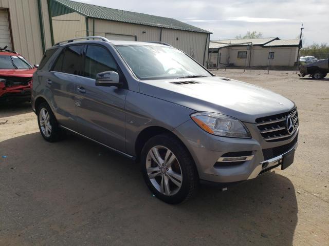 4JGDA5HB9CA001594 - 2012 MERCEDES-BENZ ML 350 4MATIC GRAY photo 4