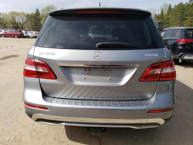 4JGDA5HB9CA001594 - 2012 MERCEDES-BENZ ML 350 4MATIC GRAY photo 6