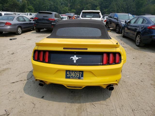 1FATP8EMXF5391288 - 2015 FORD MUSTANG YELLOW photo 6