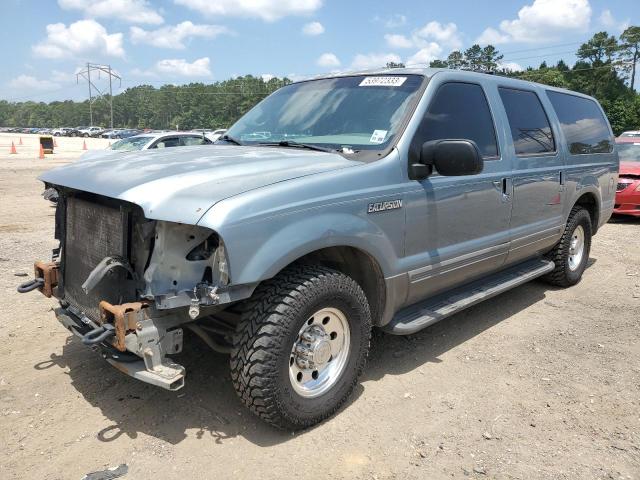 1FMNU40L01ED57481 - 2001 FORD EXCURSION XLT BLUE photo 1