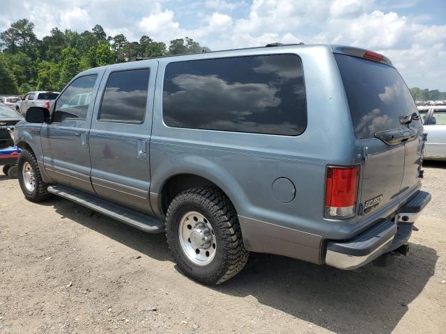 1FMNU40L01ED57481 - 2001 FORD EXCURSION XLT BLUE photo 2