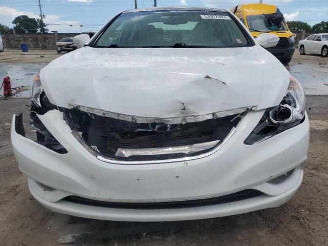 5NPEC4AC7DH805337 - 2013 HYUNDAI SONATA SE WHITE photo 5