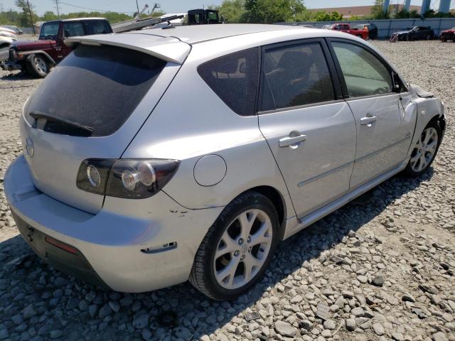 JM1BK343081163374 - 2008 MAZDA 3 HATCHBACK SILVER photo 3