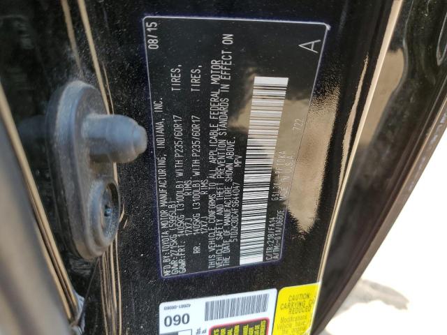 5TDZK3DC4FS644047 - 2015 TOYOTA SIENNA BLACK photo 13