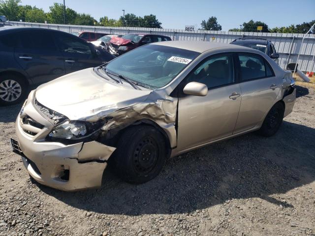 5YFBU4EE0CP040579 - 2012 TOYOTA COROLLA BASE GOLD photo 1