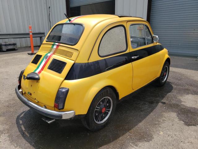 110J2484234 - 1970 FIAT 500L YELLOW photo 3