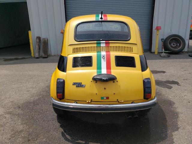 110J2484234 - 1970 FIAT 500L YELLOW photo 6