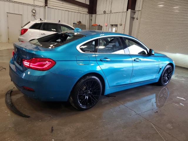 WBA4J3C55JBG91250 - 2018 BMW 430XI GRAN COUPE TEAL photo 3