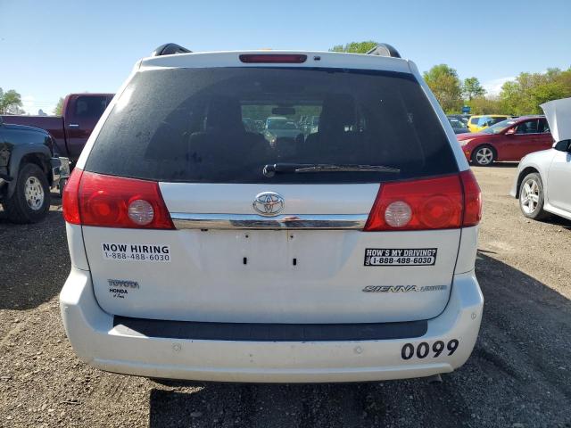 5TDYK4CC9AS320099 - 2010 TOYOTA SIENNA XLE WHITE photo 6