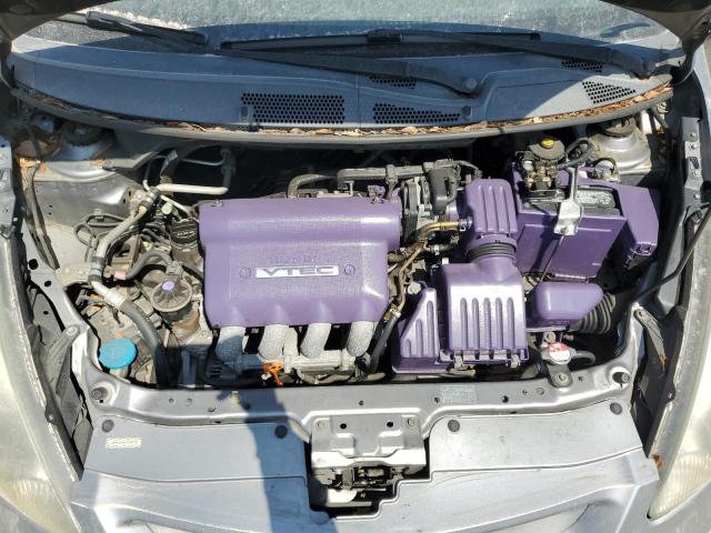 JHMGD38667S005133 - 2007 HONDA FIT S SILVER photo 11