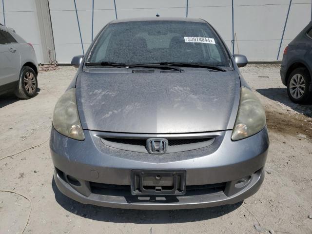 JHMGD38667S005133 - 2007 HONDA FIT S SILVER photo 5