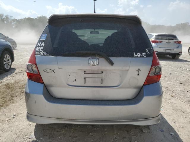 JHMGD38667S005133 - 2007 HONDA FIT S SILVER photo 6
