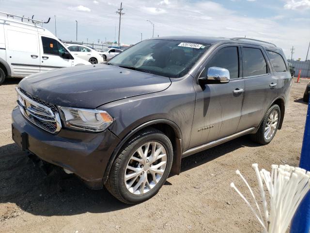 1C4SDJETXEC404189 - 2014 DODGE DURANGO CITADEL GRAY photo 1