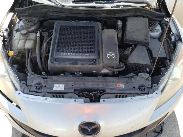 JM1BL1L43C1528411 - 2012 MAZDA SPEED 3 SILVER photo 11