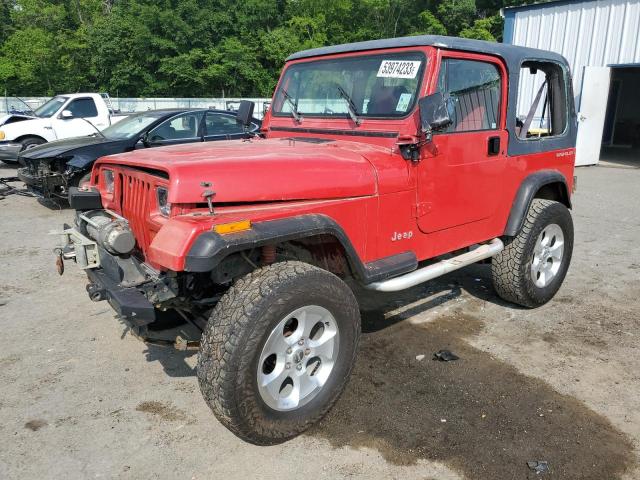 1J4FY19P7RP404873 - 1994 JEEP WRANGLER / S RED photo 1