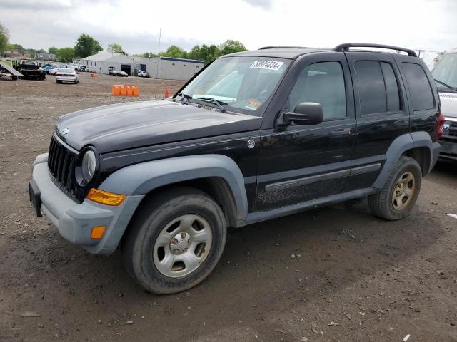 1J4GL48K87W542516 - 2007 JEEP LIBERTY SPORT BLACK photo 1