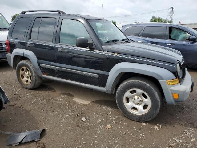 1J4GL48K87W542516 - 2007 JEEP LIBERTY SPORT BLACK photo 4