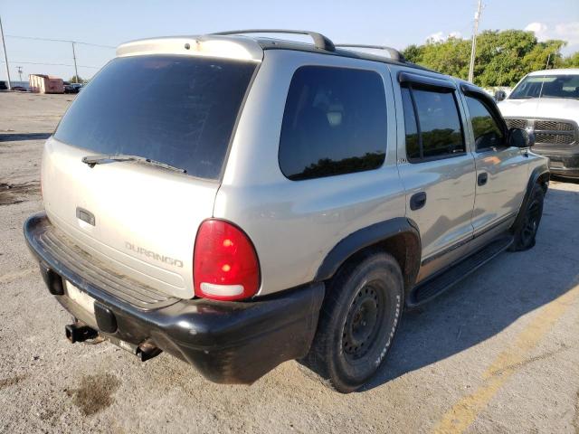 1B4HR58N42F112609 - 2002 DODGE DURANGO SLT PLUS SILVER photo 4