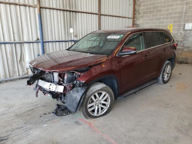 5TDZARFH3ES006708 - 2014 TOYOTA HIGHLANDER LE MAROON photo 1