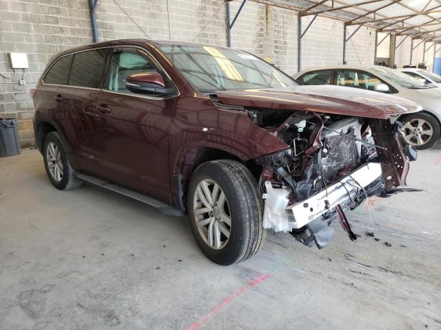 5TDZARFH3ES006708 - 2014 TOYOTA HIGHLANDER LE MAROON photo 4