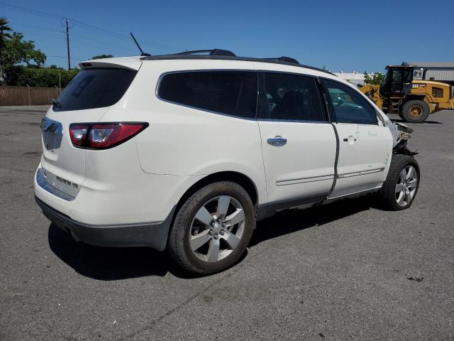 1GNKVJKD9FJ266630 - 2015 CHEVROLET TRAVERSE LTZ WHITE photo 3