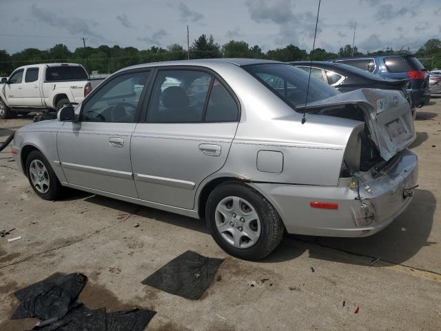 KMHCG45C64U524377 - 2004 HYUNDAI ACCENT GL SILVER photo 2