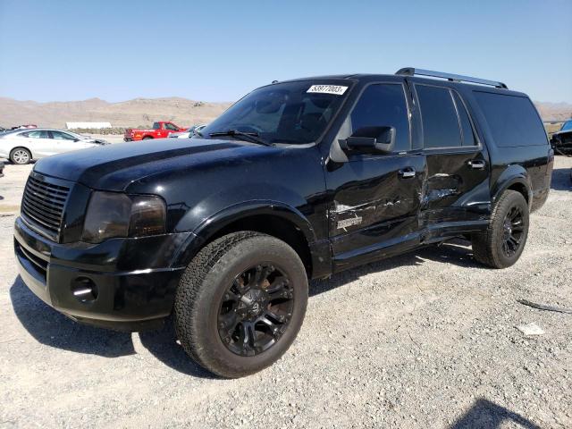 1FMFK19578LA53597 - 2008 FORD EXPEDITION EL LIMITED BLACK photo 1