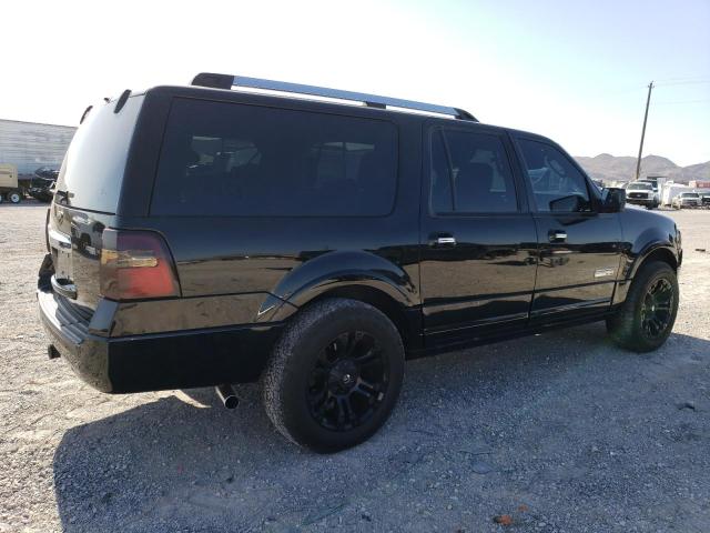 1FMFK19578LA53597 - 2008 FORD EXPEDITION EL LIMITED BLACK photo 3