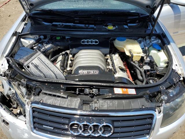 WAUDT48H56K011290 - 2006 AUDI A4 QUATTRO SILVER photo 11