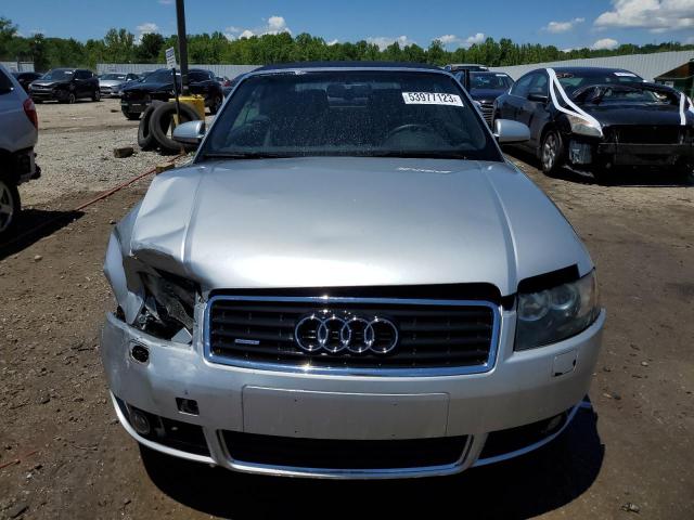 WAUDT48H56K011290 - 2006 AUDI A4 QUATTRO SILVER photo 5