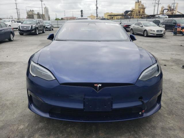5YJSA1E67NF472391 - 2022 TESLA MODEL S Կապույտ լուսանկար 5