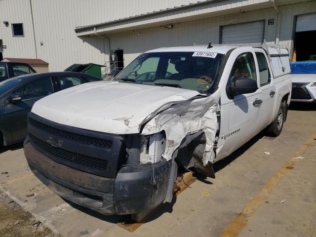 2GCEC13C471507751 - 2007 CHEVROLET SILVERADO C1500 CREW CAB WHITE photo 2