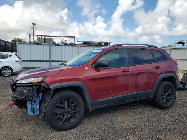 1C4PJMBSXHW557783 - 2017 JEEP CHEROKEE TRAILHAWK MAROON photo 1