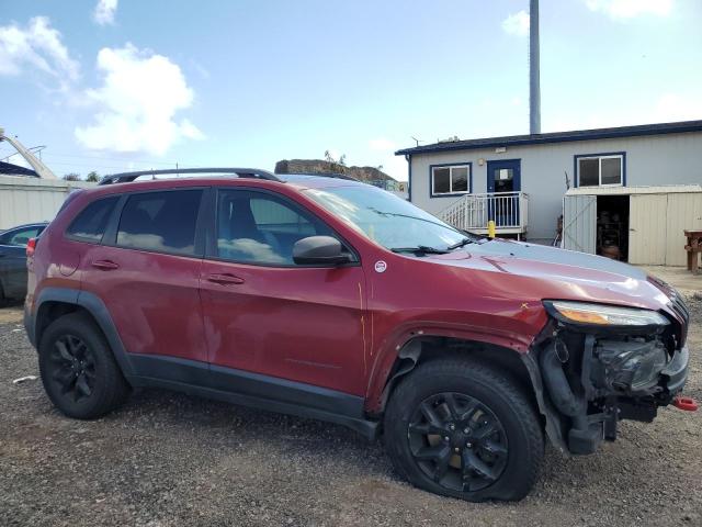 1C4PJMBSXHW557783 - 2017 JEEP CHEROKEE TRAILHAWK MAROON photo 4