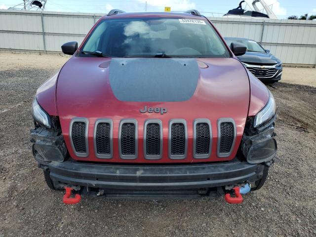1C4PJMBSXHW557783 - 2017 JEEP CHEROKEE TRAILHAWK MAROON photo 5