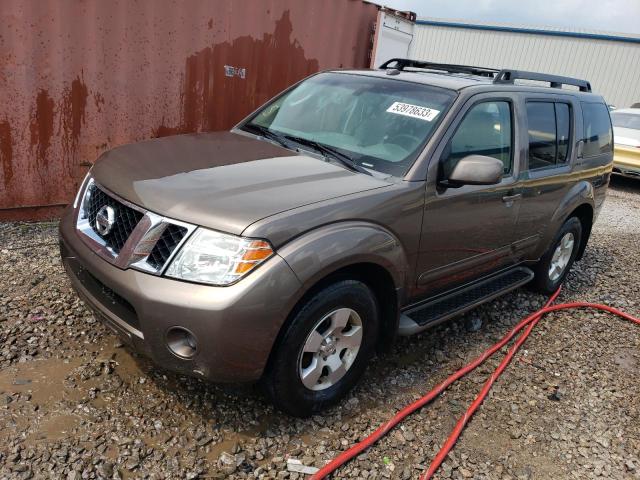 5N1AR18U08C640948 - 2008 NISSAN PATHFINDER S BROWN photo 1