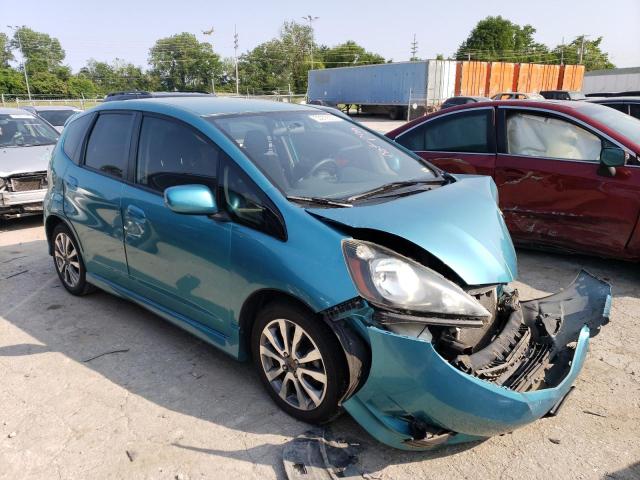 JHMGE8H59CC015158 - 2012 HONDA FIT SPORT TEAL photo 4