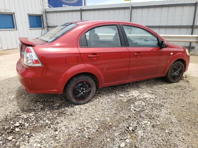 KL1TD56638B042115 - 2008 CHEVROLET AVEO BASE RED photo 3