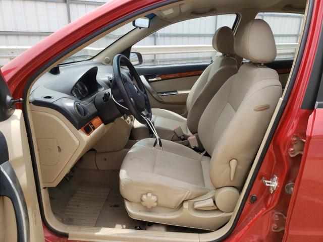 KL1TD56638B042115 - 2008 CHEVROLET AVEO BASE RED photo 7